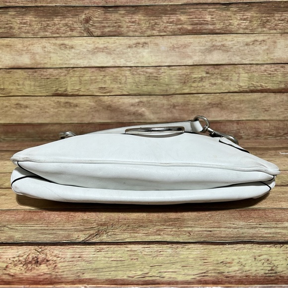 J & M Davidson White Leather Shoulder Bag - Picture 8 of 10